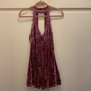Crushed velvet romper